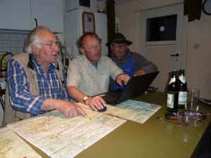 Met de gastfamilies de route uitzetten