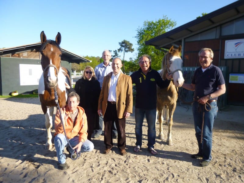  Bij het afscheid met les petite chevaux