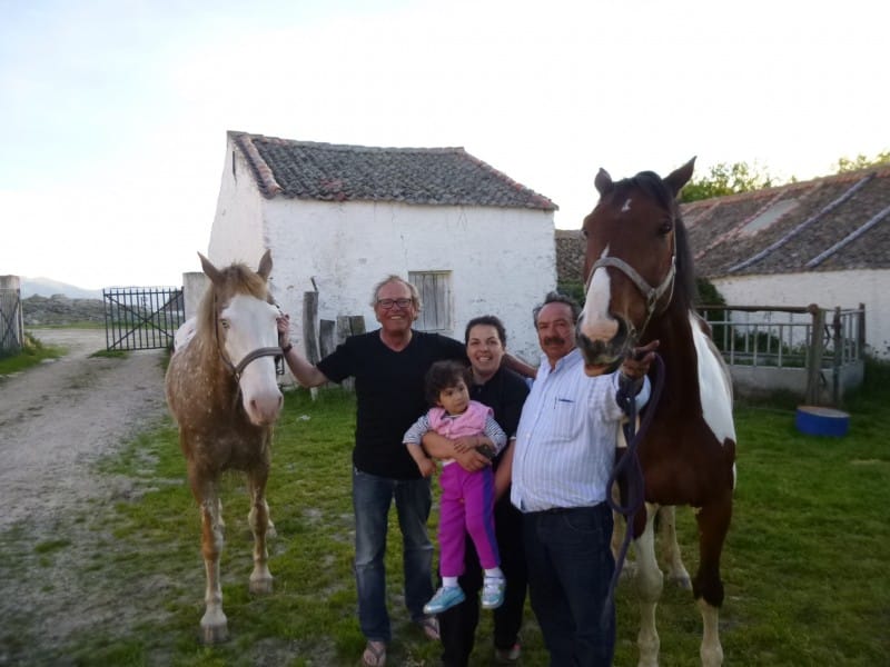 Samen met Lidia, Carlos en Alexandra op de foto