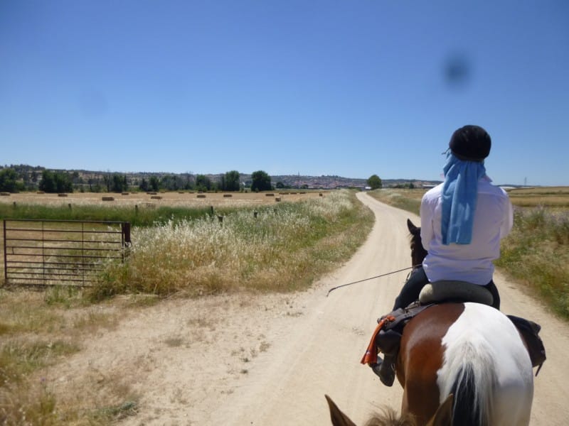 We reden een mooie tocht over landweggetjes en